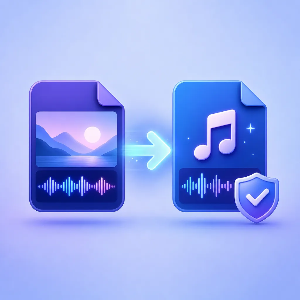 Extract audio from videos you own